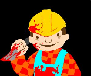 Bob the Builder hiding the evidence - Drawception