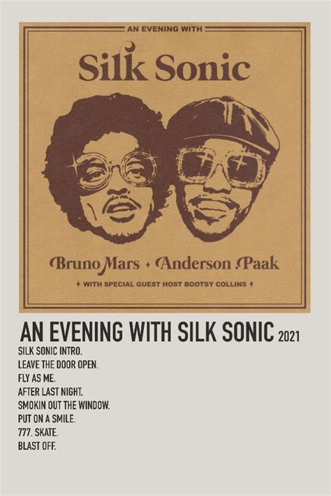 ┋silk sonic : an evening with silk sonic┋ in 2022 | Rap album covers, Music album covers, Music ...