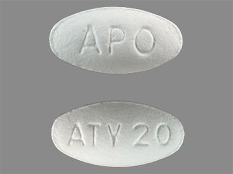 APO ATV20 Pill White Oval 11mm - Pill Identifier