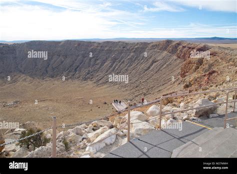 Aerial view of Meteor Crater in Winslow, AZ Stock Photo - Alamy