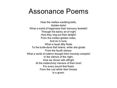 Assonance Poems