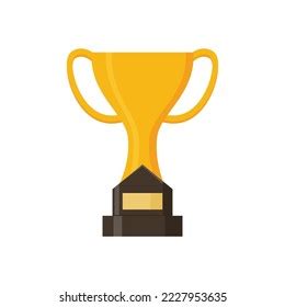 Winner Trophy Vector Flat Illustration Golden Stock Vector (Royalty Free) 2227953635 | Shutterstock