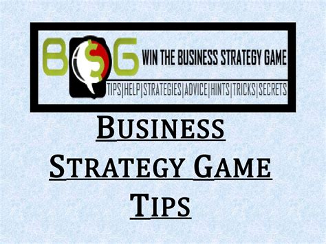 Business Strategy Game Tips by BSG Tips - Issuu