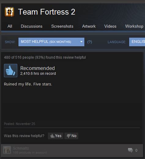 The most helpful TF2 review. : r/gaming