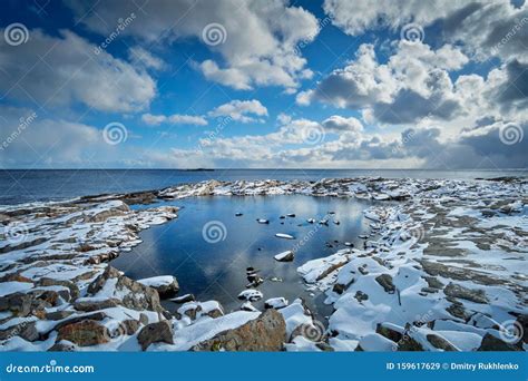 Norwegian fjord in winter stock image. Image of nordland - 159617629