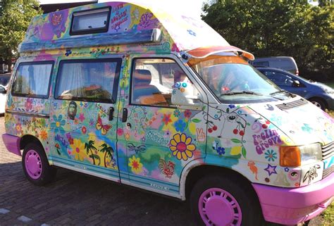 FLOWER POWER car decal stickers by Hippy Motors: Funky Flower Car stickers and camper van decals