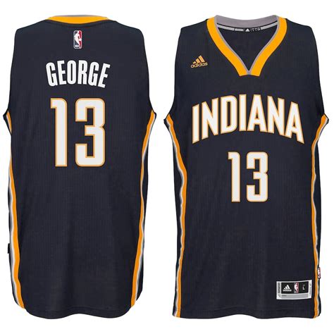 Paul George Indiana Pacers adidas Player Swingman Road Jersey - Navy