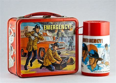 Emergency 1973 TV Series Metal Lunchbox with Thermos, Complete by TheRealmCollectibles, $154.99 ...