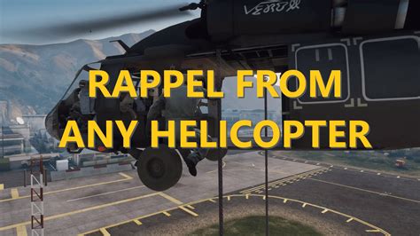 Rappel from Any Helicopter and Air Support - GTA5-Mods.com