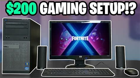 $200 FULL Gaming Setup (PC, Keyboard, Mouse, Monitor) - YouTube