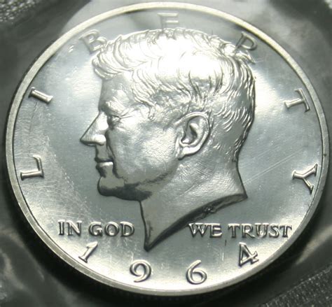 The 1964 Kennedy half dollar, "Accented Hair" variety - Quality ...