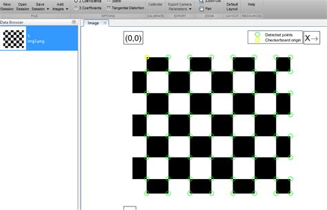 Matlab camera calibration getting peripheral corners - Stack Overflow