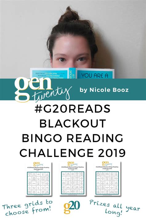 #G20Reads Blackout Bingo Reading Challenge - GenTwenty