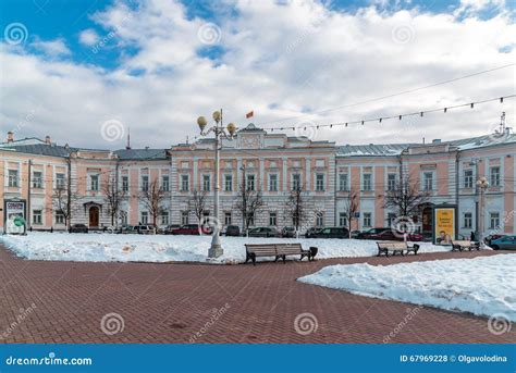 Tver, Russia - February 27. 2016. City Duma Building on Sovetskaya Street Editorial Stock Photo ...