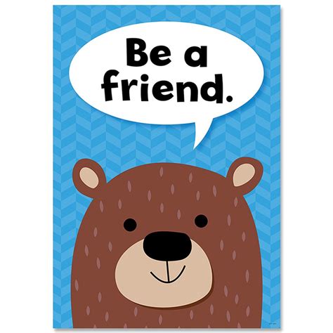 Be a friend Woodland Friends Inspire U Poster - CTP8692 | Creative ...