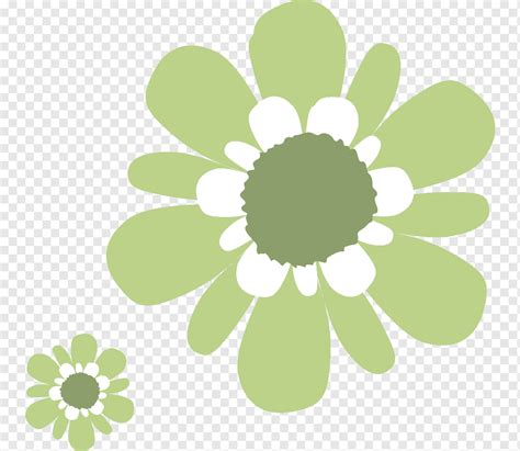 Green Flower White Computer Icons, Bunga hijau, dilukis, tangan, bunga matahari png | PNGWing