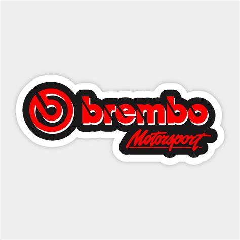 Brembo Motorsport Black Sticker | Brembo | Black stickers, Logo sticker, Stickers