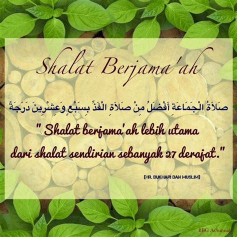 Hadits Shalat Berjamaah 27 Derajat - Homecare24