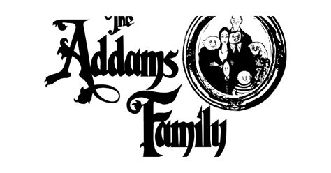 The Addams Family Logo, Eerie, Family, Gothic, Quirky PNG