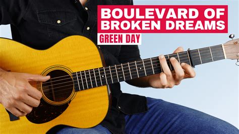 Boulevard of Broken Dreams (Green Day) - Fingerstyle Guitar Lesson and TAB and Chords