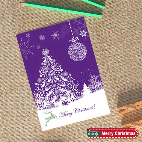 Black and Friday Christmas Trees Kuluzego Christmas Thank You Card Diy Creative Blessing Gift ...