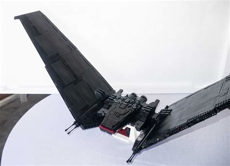 Upsilon Class shuttle LEGO MOC | Fighter jets, Kylo ren shuttle, Lego moc