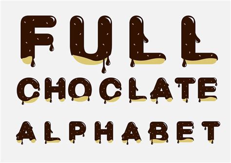 CHOCOLATE ALPHABET SVG Dripping Letters Svg Chocolate Donut | Etsy