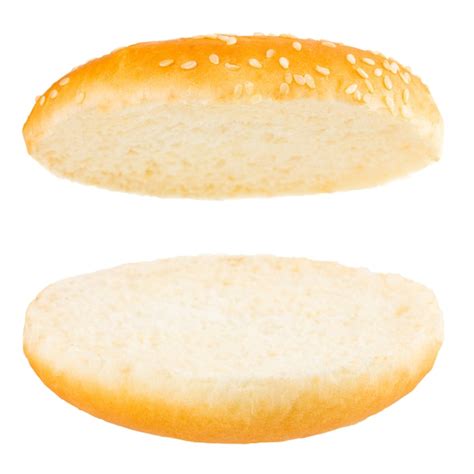 Premium Photo | Empty burger buns on a white background