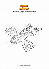 Pokemon Kyogre Coloring Pages sketch template