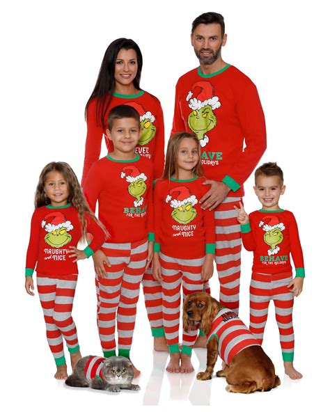 Dr. Seuss - Grinch Costume Family Christmas Holiday Pajama Set, Men - Dad, Size: Small - Walmart ...