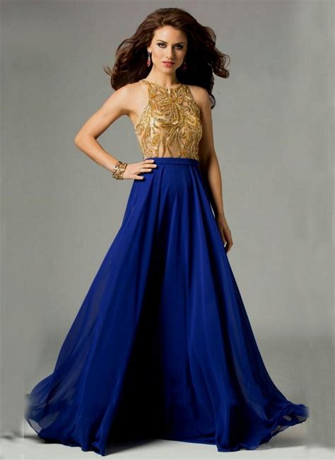 blue and gold wedding dress - best dresses for wedding Check more at ...