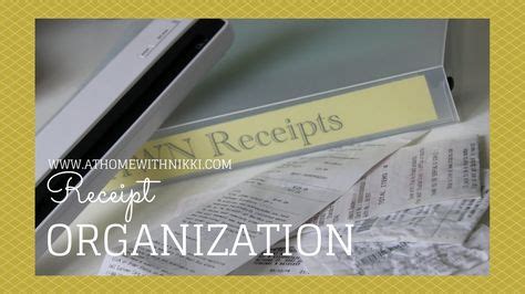 organizing receipts in a binder | Receipt organization, Office organization, At home with nikki