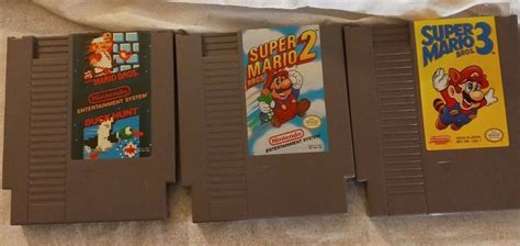 Super Mario Bros 1 2 3 Nintendo NES Lot Trilogy Set Duc