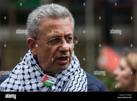 London, UK. 4th November, 2017. Dr Mustafa Barghouti, Palestinian politician and General ...