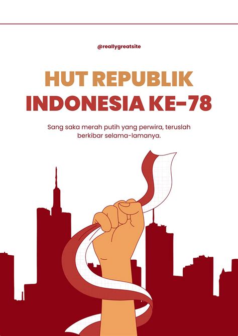 25 Contoh Poster Hari Kemerdekaan Indonesia yang Menarik