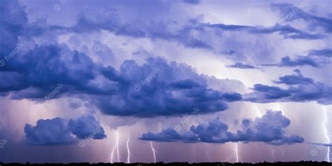 Premium Photo | Thunderstorm clouds