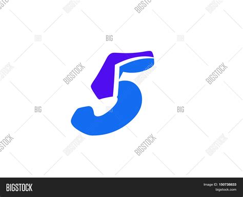 Number Logo Design. Vector & Photo (Free Trial) | Bigstock