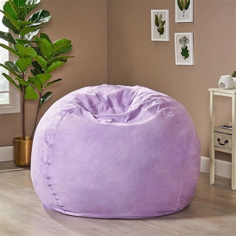 Madison Faux Suede 5-foot Beanbag Chair by Christopher Knight Home - Bed Bath & Beyond - 7683973 ...