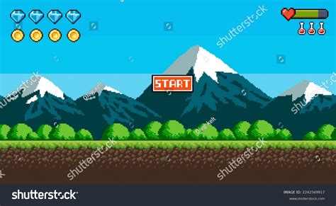 6,809 Pixel Art Mountain Images, Stock Photos, 3D objects, & Vectors ...