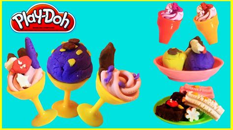 Play-Doh ice cream | Play-doh Cookie Monster Ice Cream Maker or Sweet Shoppe Dough - YouTube