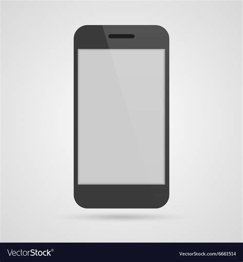 3d realistic mobile phone Royalty Free Vector Image