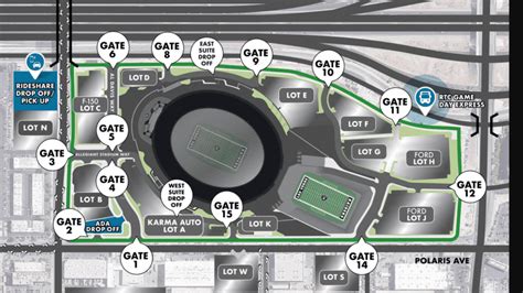 Allegiant Stadium Parking Lot Map