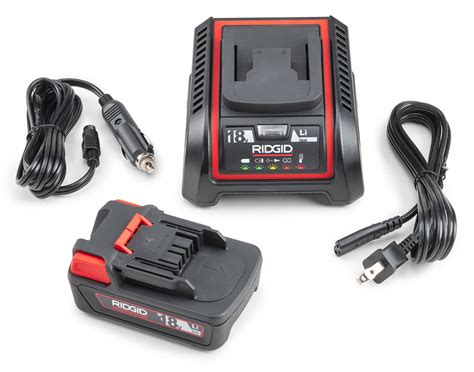 RIDGID®, 100 to 240V AC, Battery and Charger Kit - 61HR19|66003 - Grainger