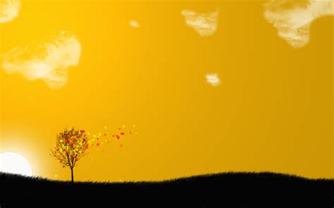 Pleasant Background Images Hd - Pleasant Wallpaper Wallpapers Hd Nature Silhouette Yellow ...