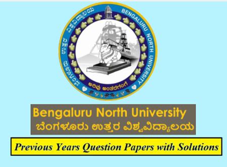 Bengaluru North University Previous Question Papers | Download BNU Solved Model Papers ...