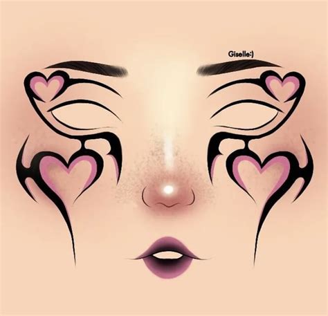 Makeup layout in 2024 | Graphic makeup, Makeup drawing, Eye makeup art