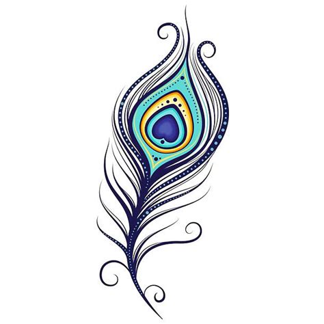 Simple Colorful Peacock Drawing | Free download on ClipArtMag