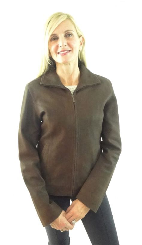 Women’s Brown Nubuck Leather Jacket – Radford Leather Fashions-Quality Leather and Sheepskin ...