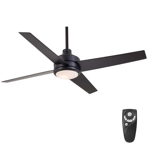 Home Decorators Collection Mercer 52 in. Indoor Matte Black Ceiling Fan ...