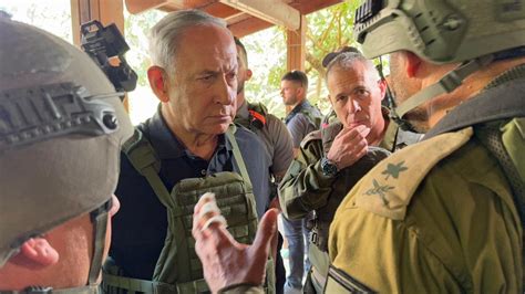 Israel-Hamas war: PM Netanyahu visits soldiers on Gaza border, says ...